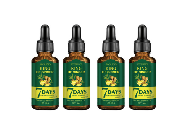 US 4-8 Pack Ginger Hair Growth Serum Germinal Oil Regrow 7 Days Loss Treatment
