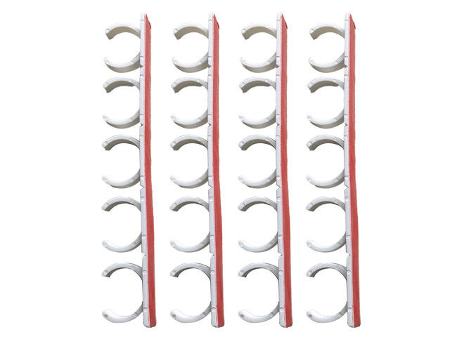 US 4Pc 20 Slot Jar Spice Clip Strip Door Wall Universal Organizer Rack Gripper