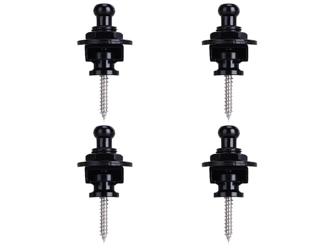 US 4 Pcs Guitar Strap Locks Buttons Security Quick Release Binding Components