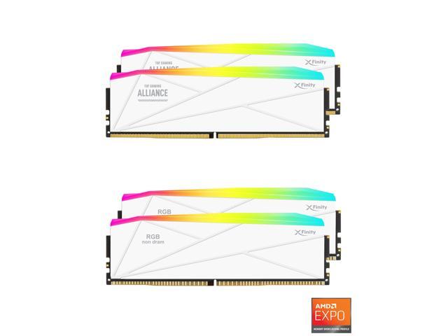 V-COLOR DDR5 TUF GAMING ALLIANCE SCC 2+2 KIT Manta XFinity 96GB (48GBx2) 6400MHz CL32 1.35V AMD EXPO SK Hynix Original IC RGB Gaming Desktop...