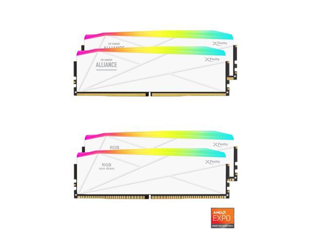 V-COLOR DDR5 TUF GAMING ALLIANCE SCC 2+2 KIT Manta XFinity 64GB (32GBx2) 6400MHz CL32 1.34V AMD EXPO SK Hynix Original IC RGB Gaming Desktop...