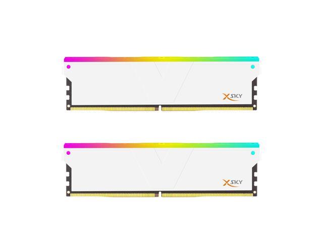 V-COLOR Manta XSky DDR5 32GB (2x16GB) 6000MHz CL30 SK Hynix IC RGB Gaming Desktop Memory Module White, for AMD EXPO TMXSAL1660830WWK