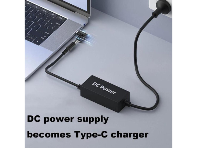 DC 5.5x2.1mm Female to USB Type C PD Laptop Charger Power Adapter Converter 65W for Apple Macbook Samsung Dell HP Lenovo, other USB C Devices