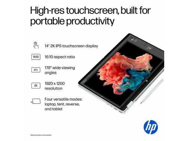 HP - OmniBook 5 Flip 2-in-1 14" 2K Touch-Screen Laptop - Intel Core 7 150U 2024- 16GB Memory - 512GB SSD - Glacier Silver - image 8