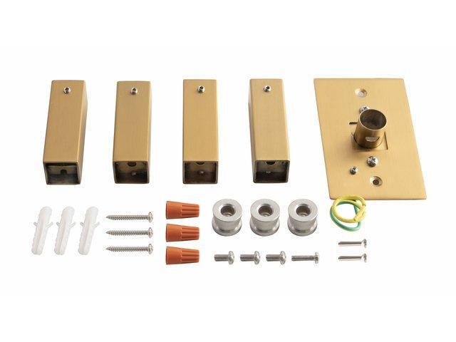 Tahoe 7 Towel Warmer, Brushed Gold, Hardwired, 7 bars