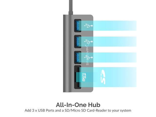 Sabrent 3-Port USB 3.0 Hub with SD and Micro SD Card Readers - image 4