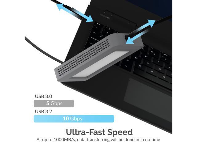 SABRENT USB 3.2 Rugged Waterproof Enclosure [IP67] for M.2 NVMe SSDs (EC-WPNE)