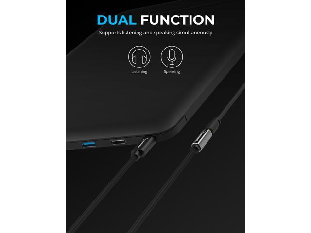 SABRENT USB Type-C to 3.5mm Audio Jack Active Adapter