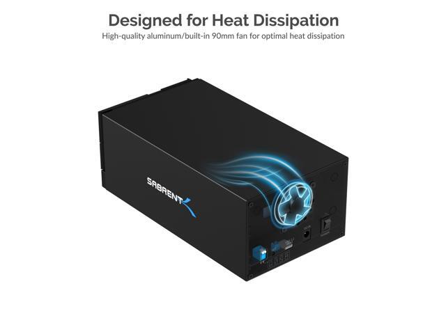 sabrent usb type-c to dual 3.5? sata and raid docking station with cfast/sd card readers and usb type-a port (ds-2bcr)