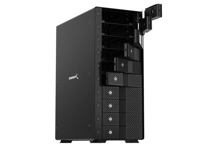 sabrent 10-bay 3.5? sata hard drive tray-less docking station (usb 3.2 type-c and type-a) (ds-uctb)