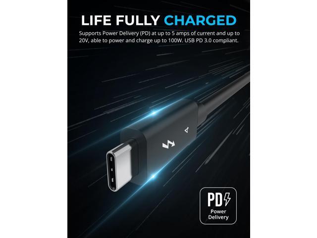 SABRENT Thunderbolt 4 Passive Cable [3.28 Feet / 1 Meter] (CB-T4M1)