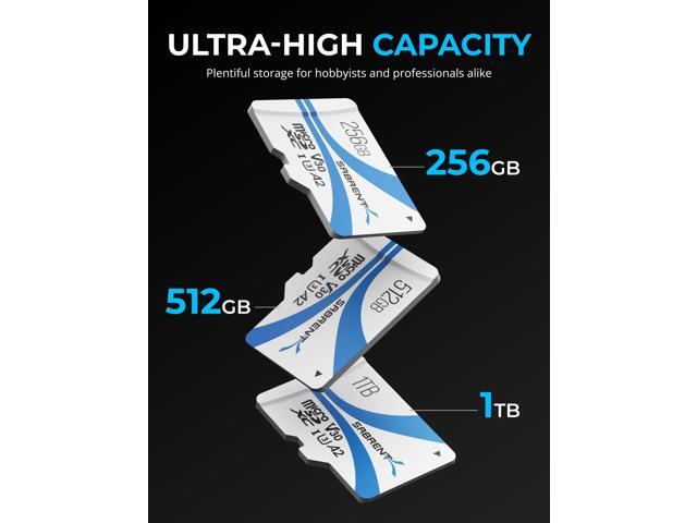 SABRENT Rocket V30 A2 1TB MicroSDXC Memory Card R100MB/s W30MB/s (SD-MQ30-1TB)