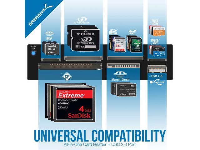 Sabrent 7 Slot USB 2.0 Internal Memory Card Reader & Writer (CRW-UINB)