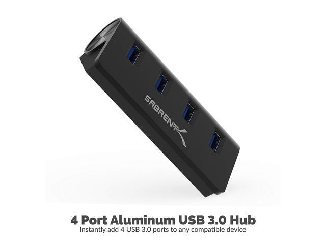 SABRENT HB-MC3B 4 PORT ALUMINUM USB 3.0 HUB