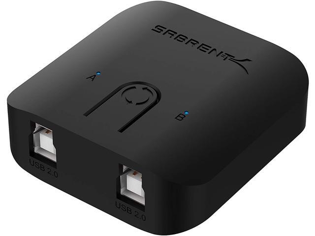 SABRENT USB 2.0 Sharing Switch for Multiple Computers and Peripherals LED Device Indicators (USB-SW20)