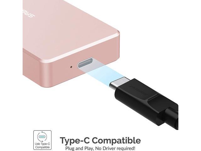 Sabrent USB Type-C Aluminum Enclosure for M.2 NVMe SSD in Pink (EC-NVME-PNK)