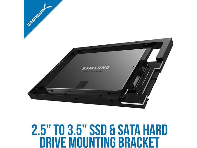 SABRENT 2.5 SSD & SATA Hard Drive to Desktop 3.5 SATA Bay Converter Mounting Kit (BK-PCBS)