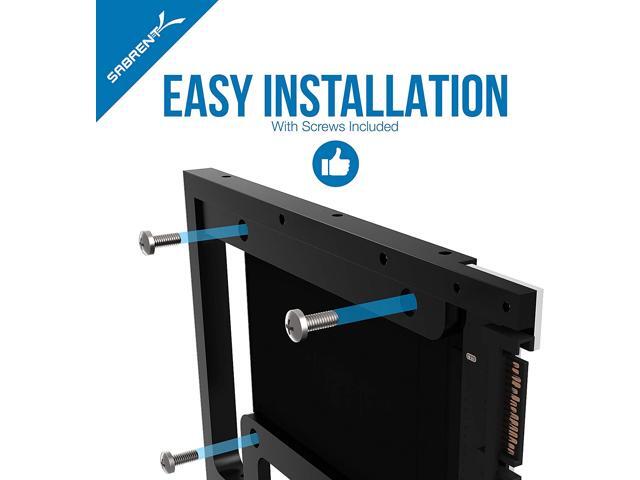 SABRENT 2.5 SSD & SATA Hard Drive to Desktop 3.5 SATA Bay Converter Mounting Kit (BK-PCBS)