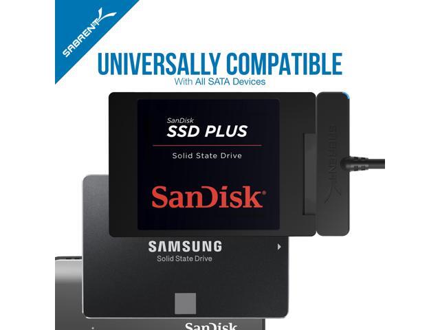 Sabrent USB 3.1 (Type-A) to SSD / 2.5-Inch SATA Hard Drive Adapter (EC-SS31)