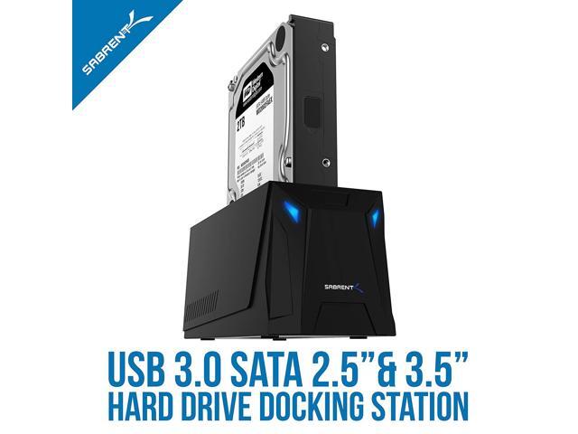SABRENT USB 3.0 to SATA External Hard Drive Docking Station for 2.5' or 3.5'' HDD, SSD [Support UASP] (EC-UBLB)