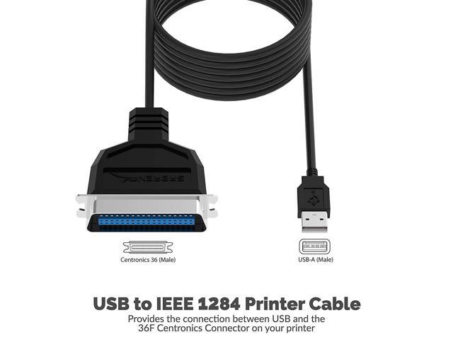 SABRENT USB to Parallel IEEE 1284 Printer Cable Adapter (CB-CN36)