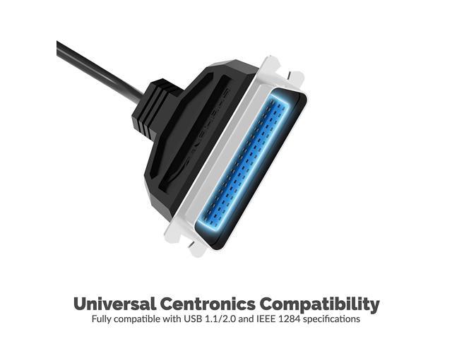SABRENT USB to Parallel IEEE 1284 Printer Cable Adapter (CB-CN36)