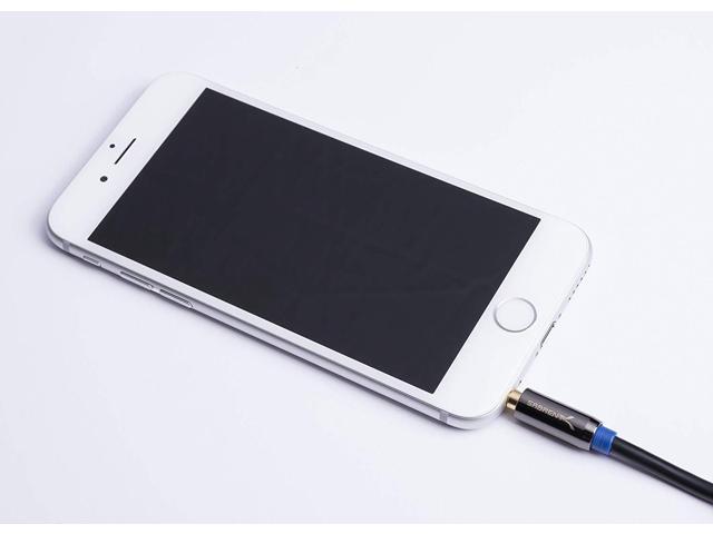 SABRENT 3.5mm Gold Plated Premium Auxiliary Male to Male AUX Cable [Step Down Design] 16 Feet (CB-AUX5)