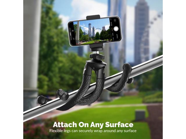 Sabrent Universal Flexible Tripod Standard Tripod Mount [GoPro Mount Adapter Included] (TP-FLTP)