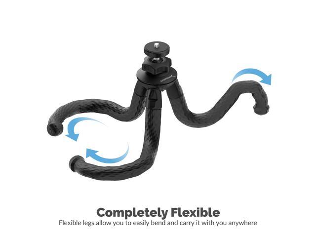 Sabrent Universal Flexible Tripod Standard Tripod Mount [GoPro Mount Adapter Included] (TP-FLTP)