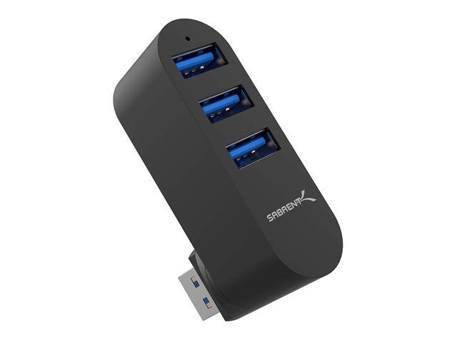 SABRENT Premium 3 Port Aluminum Mini USB 3.0 Hub [90°/180° Degree Rotatable] (HB-R3MB)