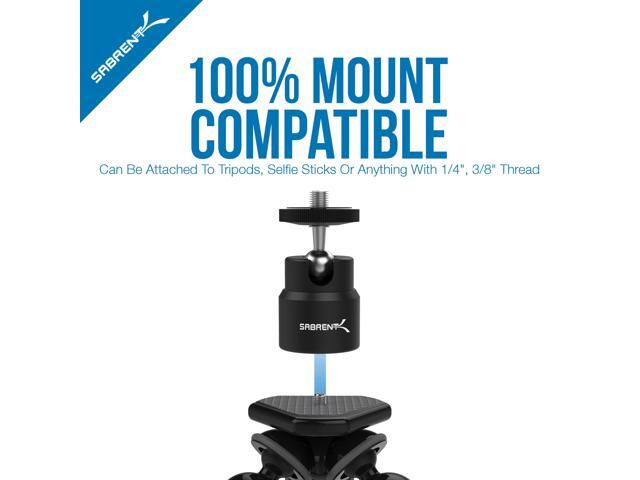 SABRENT Flexible Tripod with Ball Head Bundle for Standard Tripod Mount (GP-TRPD-TBHD)