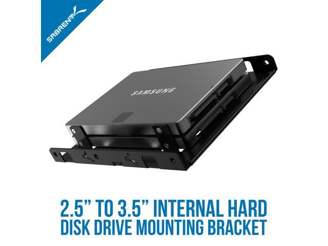 SABRENT 3.5-Inch to x2 SSD / 2.5-Inch Internal Hard Drive Mounting Kit [SATA and Power Cables Included] (BK-HDCC)
