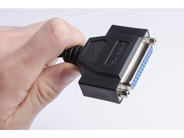 SABRENT USB 2.0 to DB25 IEEE-1284 Parallel Printer Cable Adapter [THUMBSCREWS Connectors] (CB-DB25)