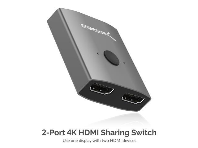 SABRENT 2-Port 4K Dual HDMI Sharing Switch (DA-HSW2)