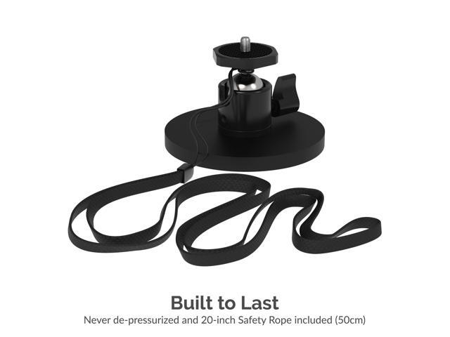 SABRENT Rubber-Coated Magnetic Mount for Action Cam / Cameras and Small DSLR (CS-MG88)