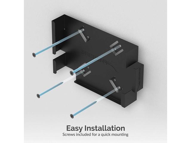 SABRENT Mac Mini VESA Mount/Wall Mount/Under Desk Mount [Black] (BK-MABM)