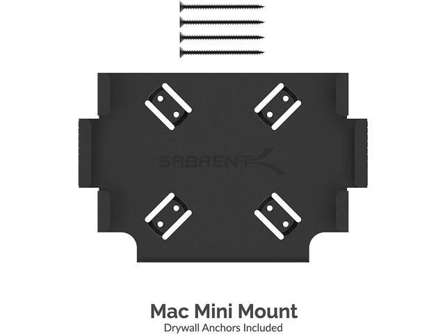 SABRENT Mac Mini VESA Mount/Wall Mount/Under Desk Mount [Black] (BK-MABM)