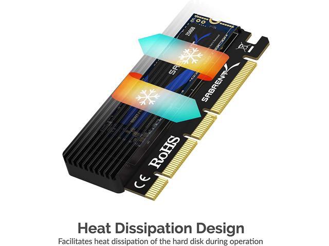 Sabrent NVMe M.2 SSD to PCIe Adapter Card with Aluminum Heatsink - image 5