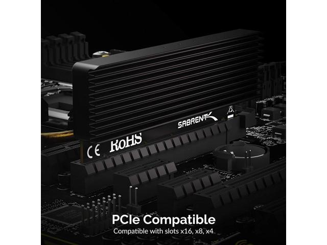 Sabrent NVMe M.2 SSD to PCIe Adapter Card with Aluminum Heatsink - image 6