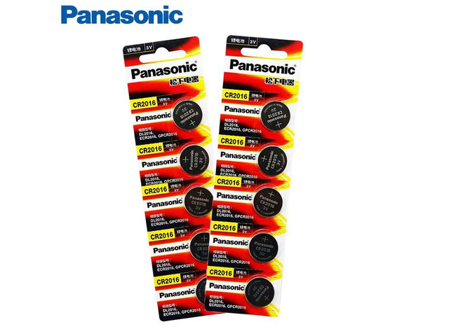 10pcs brand battery for cr2016 3v button cell coin batteries for watch computer 