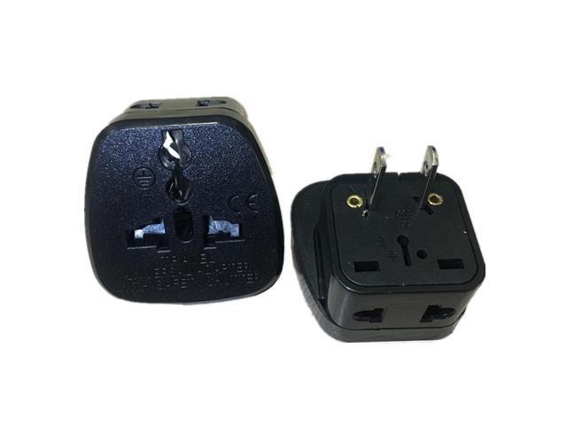 Power Adapter Travel Adaptor 2 pin USA Converter to AU UK EU to Universal US Plug Charger For Canada Brazil Mexico