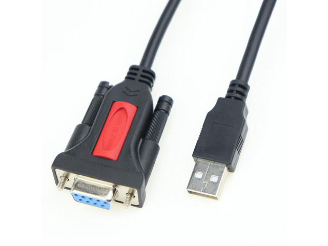 USB to RS232 Adapter with PL2303 Chipset USB 2.0 Male to RS232 Female DB9 Serial Converter Cable 1.5M Supports Windows 10 Mac OS
