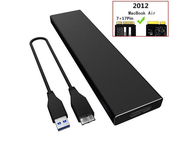 External Hard Drive Case For 2012 MacBook Air SSD USB 3.0 to A1465 A1466 SSD Adapter Enclosure For MD223 MD224 MD231 M232