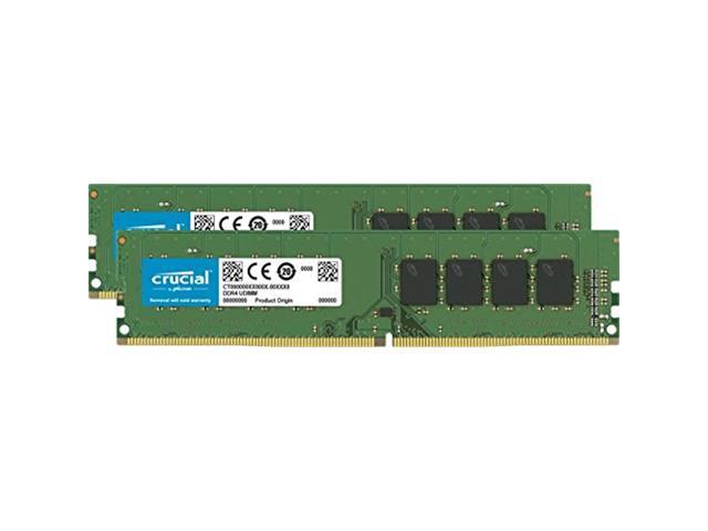 Crucial 64GB Kit (32GBx2) DDR4 2666 MT/s CL19 DIMM 288-Pin Memory - CT2K32G4DFD8266