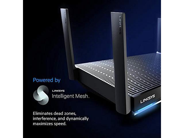 Linksys MR9600 Mesh Wi-Fi Router (Wi-Fi 6 Router, Dual-Band Wireless Mesh Router for Home Mesh Network) Future-Proof Fast Wireless Router
