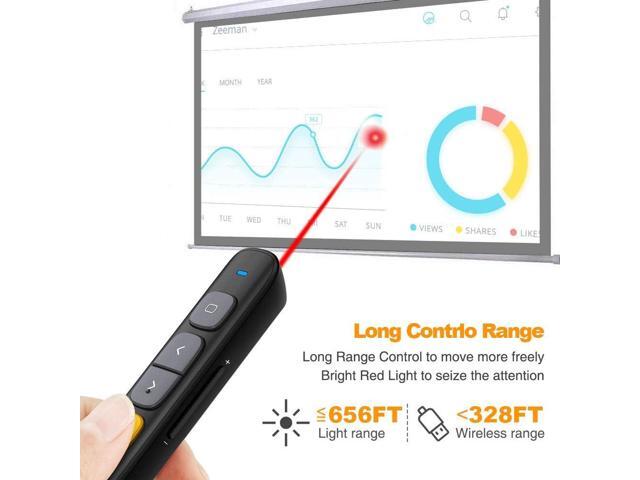 NORWII N29 Wireless Presenter with 300 FT Long Range, 2.4GHz Presentation Clicker for Presentation Remote Powerpoint Clicker Slide Advancer...