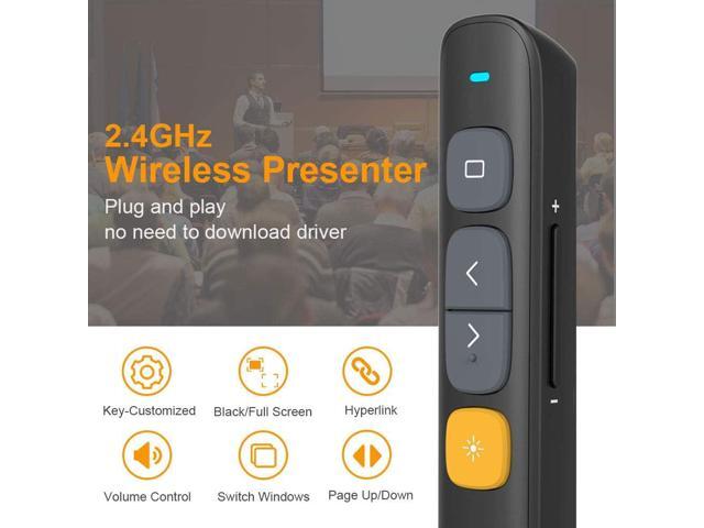 NORWII N29 Wireless Presenter with 300 FT Long Range, 2.4GHz Presentation Clicker for Presentation Remote Powerpoint Clicker Slide Advancer...