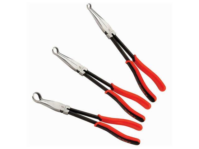 Sunex 3703V 11-Inch Cross-Hatched Long Reach Hose Gripper Pliers Set - 3pc