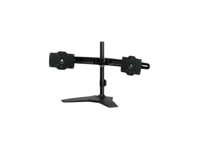 Amer Mounts Stand Based Dual Monitor Mount For Two 24'-32' Lcd/Led Flat Panel Screens