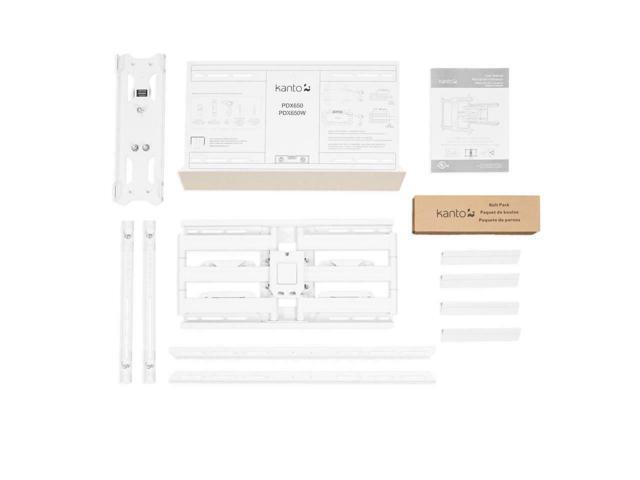 Kanto - Full-Motion TV Wall Mount for Most 37" - 75" TVs - Extends 21.8" - White - image 6